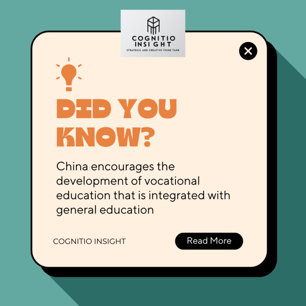 Did You Know? China encourages the development of vocational…